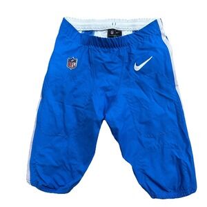2023 Detroit Lions NFL Game Issued Worn Blue Pants Nike DRI-FIT Size 32 Short